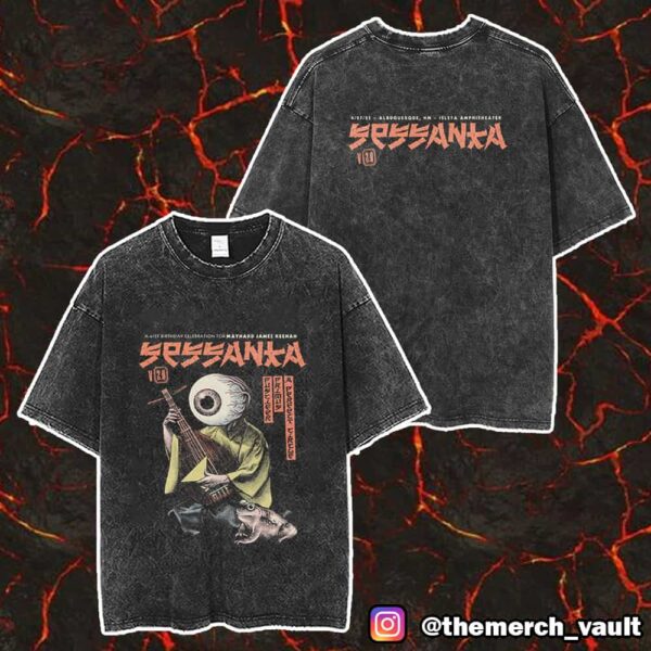 A 61st Birthday Celebration For Maynard James Keenan Sessanta V2.0 With Puscifer x Primus x A Perfect Circle 27 April 2025 Albuquerque NM Isleta Amphitheater Unisex Washed T-Shirt