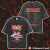AC/DC PWR UP Tour 2025 April 22 At BC Place Vancouver Canada With Show Date And Stadium Name Exclusive Unisex Washed T-Shirt