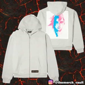 Arcane Vi And Poweder Unisex Zip Hoodie