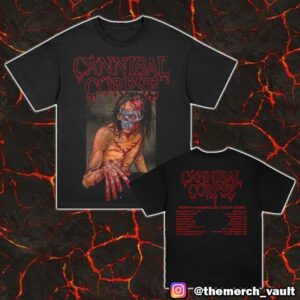 Cannibal Corpse Head Wound 2025 North America Tour Dates Unisex T-Shirt