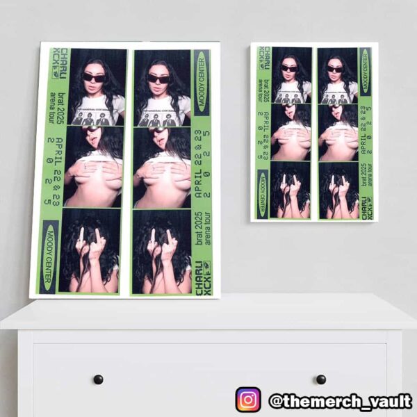 Charli xcx Backstage In Austin Today Brat 2025 Arena Tour April 22-23 At Moody Center Poster Canvas