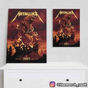 First Night Metallica M72 Toronto No Repeat Weekend April 24 2025 At Rogers Centre Ontario Poster Artwork By John Guydo Met On Tour Poster Canvas