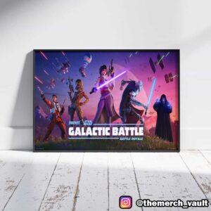 Fortnite x Star Wars Galactic Battle Season 3 Battle Royale Pass Poster Revealed Landscape Poster Canvas