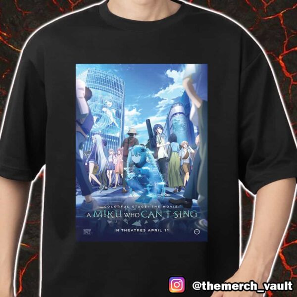 Happy Miku Day A Miku Who Can’t Sing Colorful Stage The Poster Movie April 11 2025 Merch Unisex T-Shirt