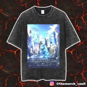 Happy Miku Day A Miku Who Can’t Sing Colorful Stage The Poster Movie April 11 2025 Unisex Vintage Washed T-Shirt