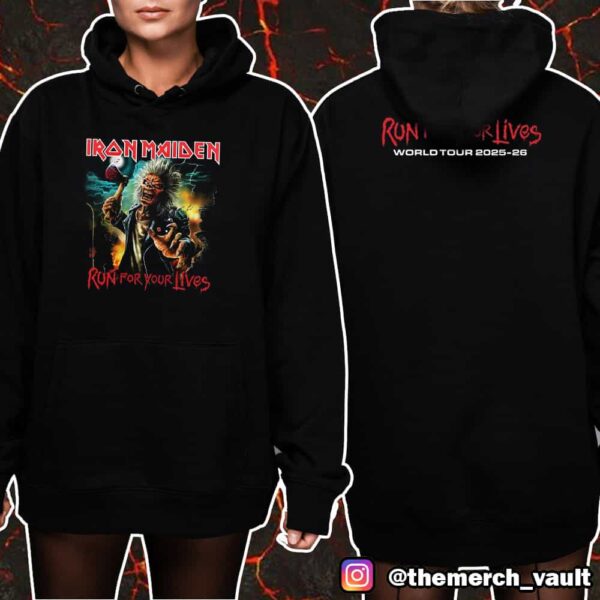 Iron Maiden Run For Your Lives World Tour 2025-2026 OG Unisex T-Shirt Merchandise