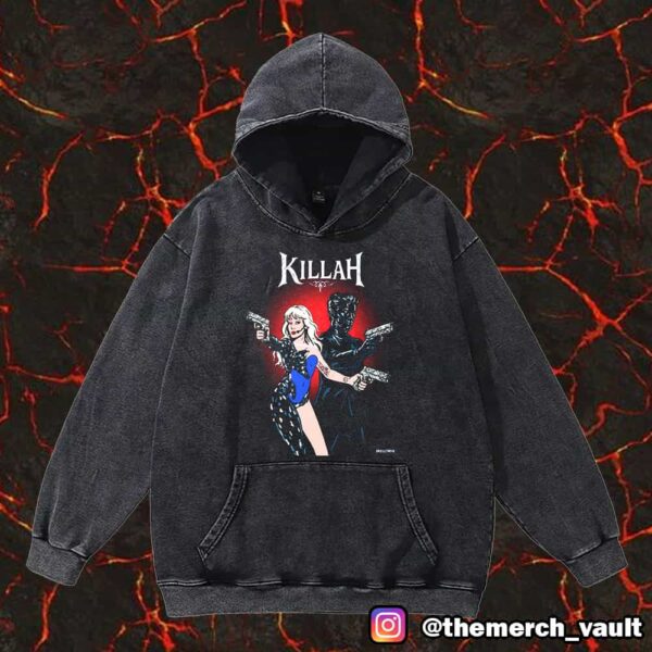 KILLAH Coachella 2025 Lady Gaga x Gesaffelstein By Skelltons Unisex Vintage Washed T-Shirt