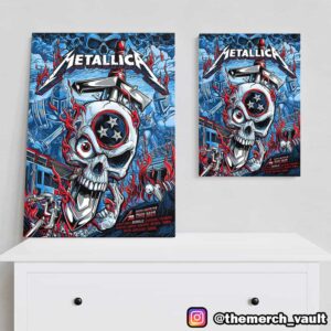 Metallica M72 Nashville Pop-Up Shop Poster By Landon Armstrong North American Tour 2025 Limited Edition Poster Canvas