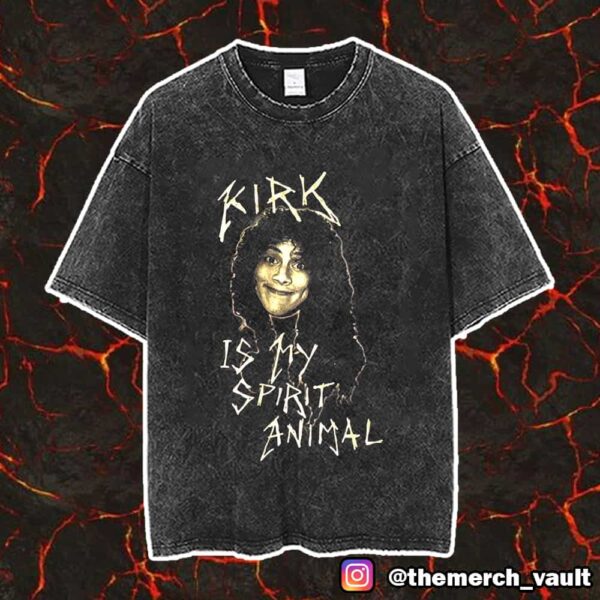 Metallica Official Kirk Hammett Is My Spirit Animal M72 Syracuse Pop Up 2025 At JMA Wireless Dome Unisex Vintage Washed T-Shirt