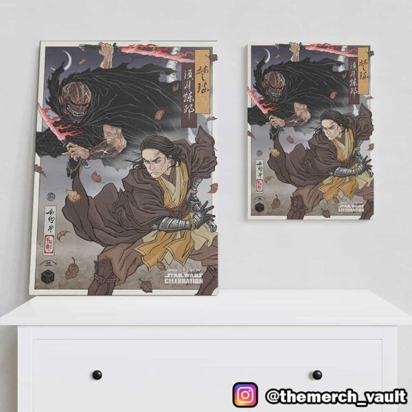 New Star Wars Celebration Japan 2025 Badge Art Final Reveal Characters Master Sol vs The Stranger Artwork Poster Canvas