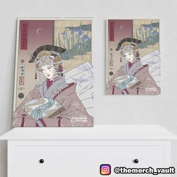 New Star Wars Celebration Japan 2025 Badge Art Final Reveal Characters Queen Amidala Artwork Poster Canvas