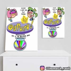 Official Phish Band Returns To The Bowl Tonight At Hollywood Bowl April 25-26-27 2025 The Fairly OddParents Parody Poster Event Poster Canvas