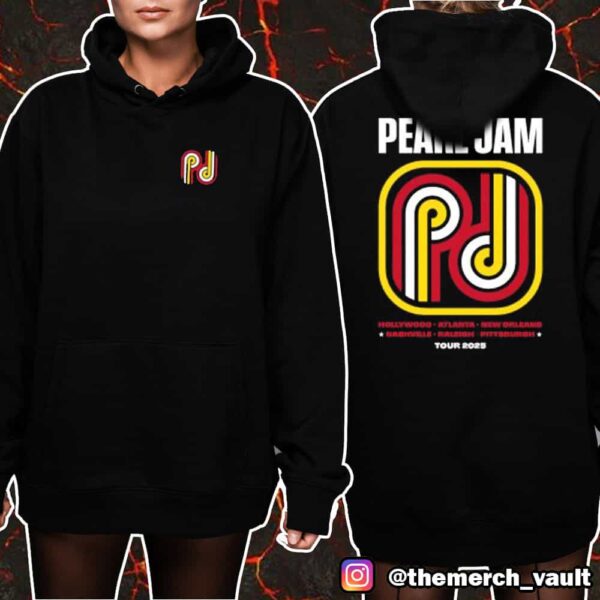 Pearl Jam Dark Matter Tour 2025 Triple Stripes Tee Unisex T-Shirt Merchandise