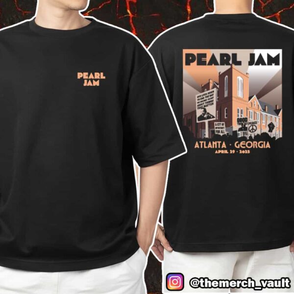 Pearl Jam Dark Matter US Tour With Dead Pioneers Event Tee April 29 2025 At State Farm Arena Atlanta Unisex T-Shirt Merchandise
