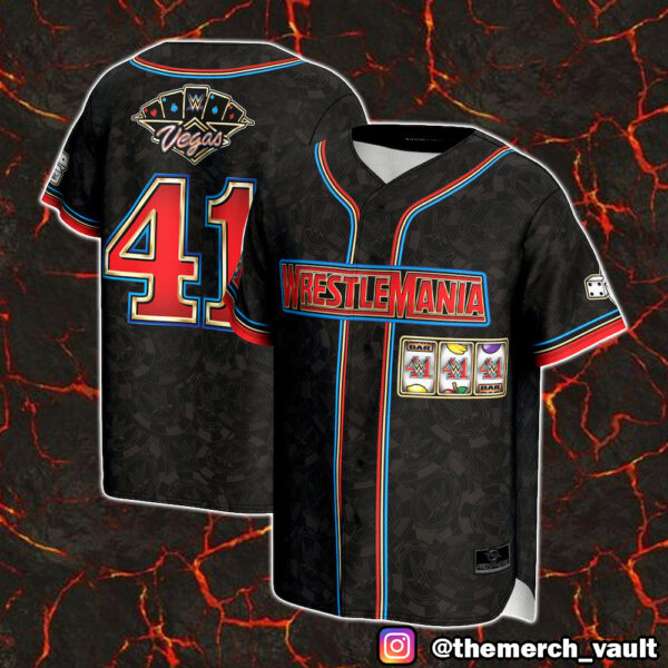 ProSphere WrestleMania 41 Casino Vegas Baseball Fashion Jersey