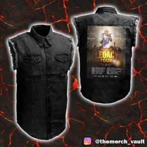 50 Cent Legacy Tour 2025 Hitting Europe This Summer Poster Tour Dates Sleeveless Denim Jacket Shirt