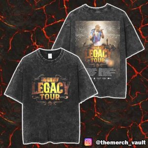 50 Cent Legacy Tour 2025 Hitting Europe This Summer Poster Tour Dates Unisex Two Sided Washed T-Shirt