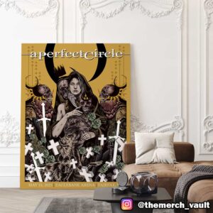 A Perfect Circle Event Poster Artwork By vagelis May 18th 2025 At EagleBank Arena Fairfax VA Poster Canvas Home Decor