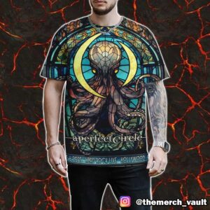 A Perfect Circle Event Poster Show May 6 2025 At Hard Rock Live Hollywood Florida Artwork Design By Joey Remmers All Over Print Graphic Tee