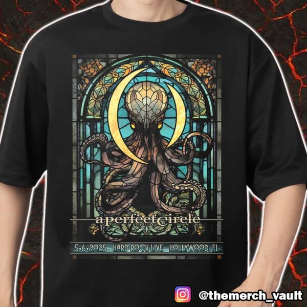 A Perfect Circle Event Poster Show May 6 2025 At Hard Rock Live Hollywood Florida Artwork Design By Joey Remmers Merch Unisex T-Shirt