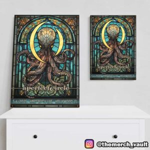 A Perfect Circle Event Poster Show May 6 2025 At Hard Rock Live Hollywood Florida Artwork Design By Joey Remmers Poster Canvas