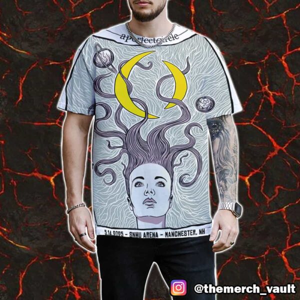 A Perfect Circle Poster Event Artwork By Vertebrae33 May 14 2025 At SNHU Arena Manchester NH All Over Print Graphic T-Shirt, Hoodie