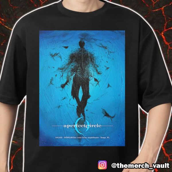 A Perfect Circle Poster Event By Hannah Vandermolen May 8 2025 At MidFlorida Credit Union Amphitheatre Tampa FL Merch Unisex T-Shirt