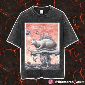 A Perfect Circle Poster Show May 22 2025 At Budweiser Stage Toronto ON Artwork Design By Ron Ransom Vintage Washed Unisex T-Shirt