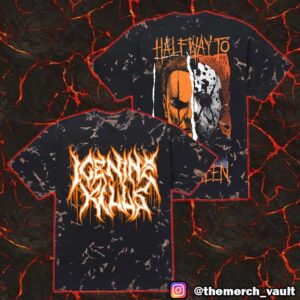 A Work Of Art Ice Nine Kills Half Way To Halloween 2025 Split Personality Tie Dye All Over Print Graphic Unisex T-Shirt