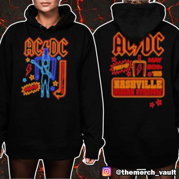 AC/DC PWR Tour North American May 20 2025 Tee Event At The Dive Bar Pop Up And Nissan Stadium Nashville Tennesee Unisex T-Shirt Merchandise