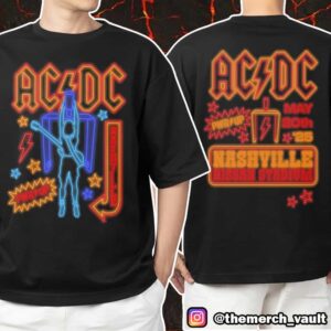 ACDC PWR Tour North American May 20 2025 Tee Event At The Dive Bar Pop Up And Nissan Stadium Nashville Tennesee Unisex T Shirt Merchandise