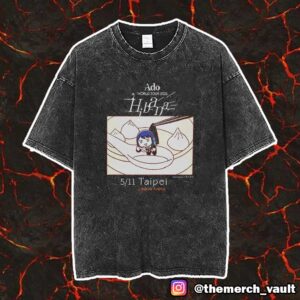 Ado Hibana World Tour 2025 May 11 2025 At Taipei Linkou Arena Unisex Vintage Washed T-Shirt
