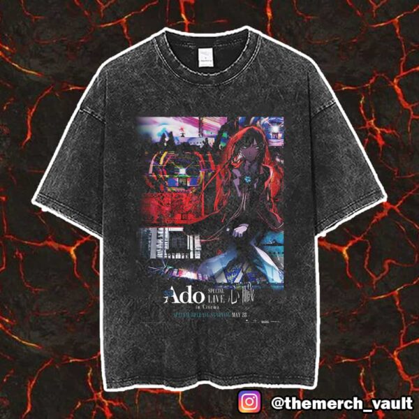 Ado Special Live Shinzou In Cinema Event Poster May 28 And 31 2025 Unisex Vintage Washed T-Shirt
