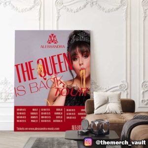 Alessandra The Queen Is Back Tour 2025 Poster Tour Dates Poster Canvas Home Decor