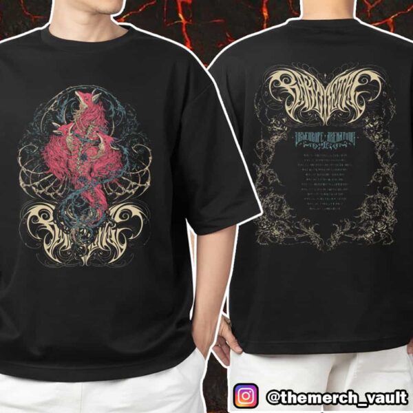 Babymetal UK Europe Arena Tour 2025 Venue Exclusive Spirit Foxes Unisex T-Shirt Merchandise