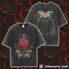 Babymetal UK Europe Arena Tour 2025 123 Thunder Tee With Tour Dates Print On Back Unisex Washed T-Shirt