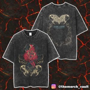 Babymetal UK Europe Arena Tour 2025 Venue Exclusive Spirit Foxes Unisex Washed T-Shirt