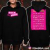 Boardwalk Rock Festival May 17-18 2025 At Ocean City MD Skull And Rose Artwork With Line Up Print On Back Unisex T-Shirt, Hoodie