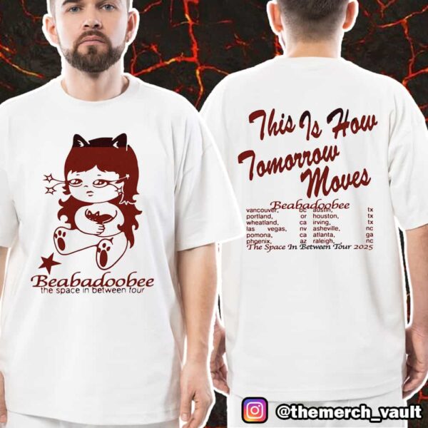 Beabadoobee The Space In Between Tour 2025 This Is How Tomorrow Moves Tour Dates Backprint Unisex T-Shirt Merch