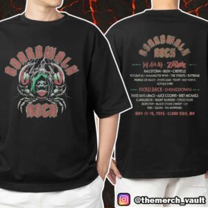 Boardwalk Rock Festival May 17-18 2025 At Ocean City MD Crab Lineup Tee Exclusive Unisex T-Shirt Merchandise
