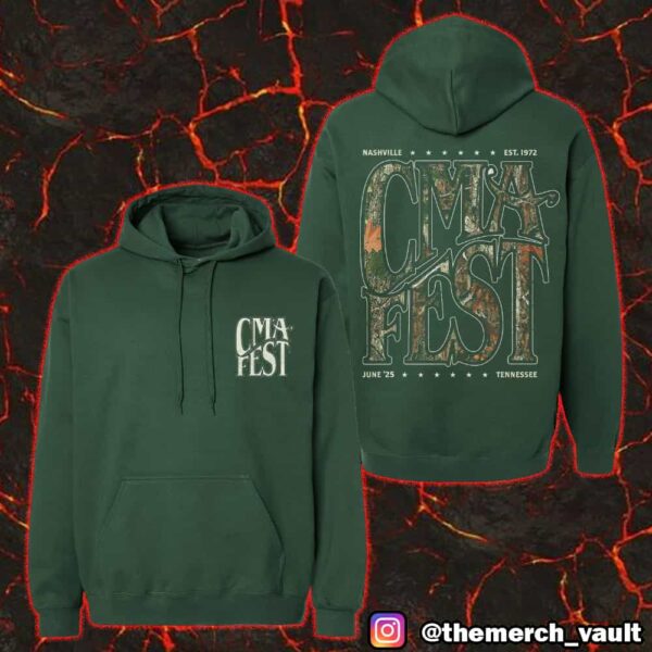 CMA Music Festival 2025 Merch Wavy Camo Logo June 5-8 2025 At Nashville Unisex Hoodie