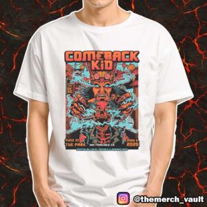 Comeback Kid Punk In The Park May 3 2025 At San Francisco CA Limited Edition Print Poster By Local Menace And Garageland Merchandise Unisex T-Shirt