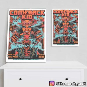 Comeback Kid Punk In The Park May 3 2025 At San Francisco CA Limited Edition Print Poster By Local Menace And Garageland Poster Canvas