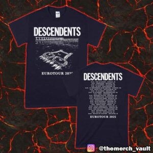 Descendents Eurotour 2025 With Tour Dates Backprint Merch Unisex T-Shirt