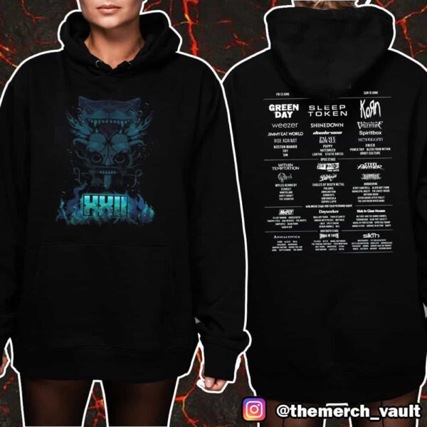 Download Festival 2025 Exclusive Line Up Two Sided Unisex T-Shirt Merchandise
