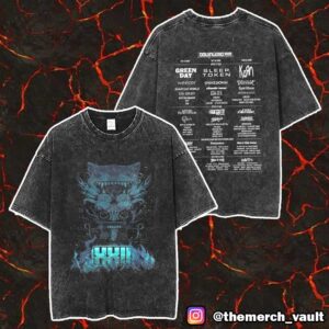 Download Festival 2025 Exclusive Line Up Two Sided Unisex Washed T-Shirt