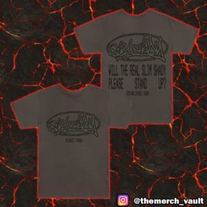 Eminem Slim Shady Ovel Logo Will The Real Slim Shady Plz Stand Up Established 1999 Unisex T-Shirt