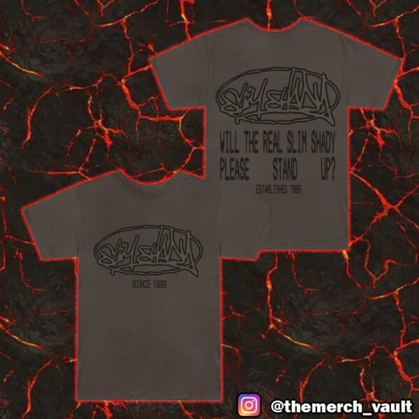 Eminem Slim Shady Ovel Logo Will The Real Slim Shady Plz Stand Up Established 1999 Unisex T-Shirt