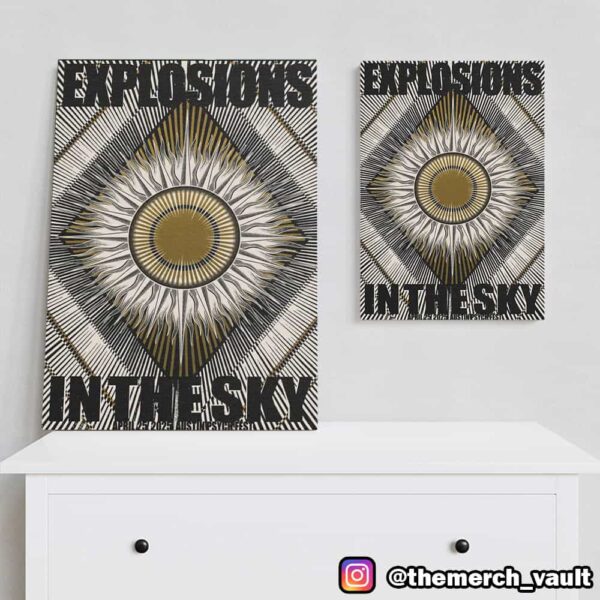 Explosions In The Sky April 25 2025 At Austin Psych Fest Poster Event By Thomas Hooper Poster Canvas