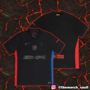 FC Barcelona 2024-2025 Match Away x Travis Scott Cactus Jack Football Jersey Shirt